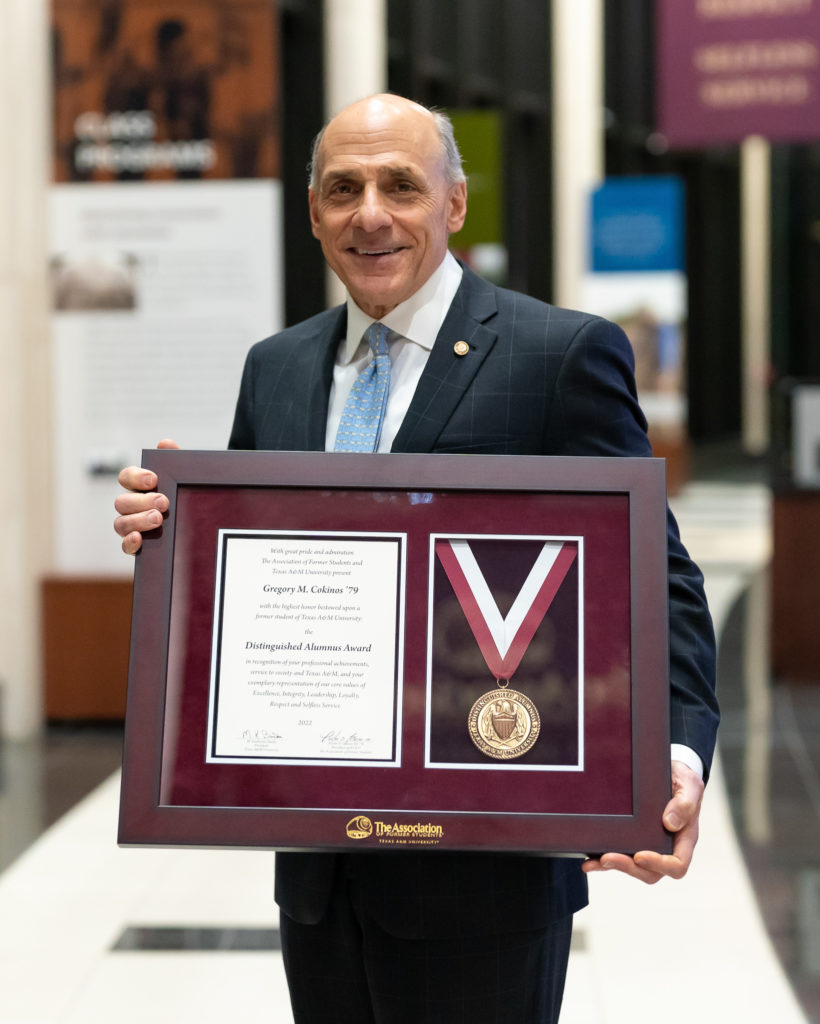 Gregory Cokinos TAMU Distinguished Alumni