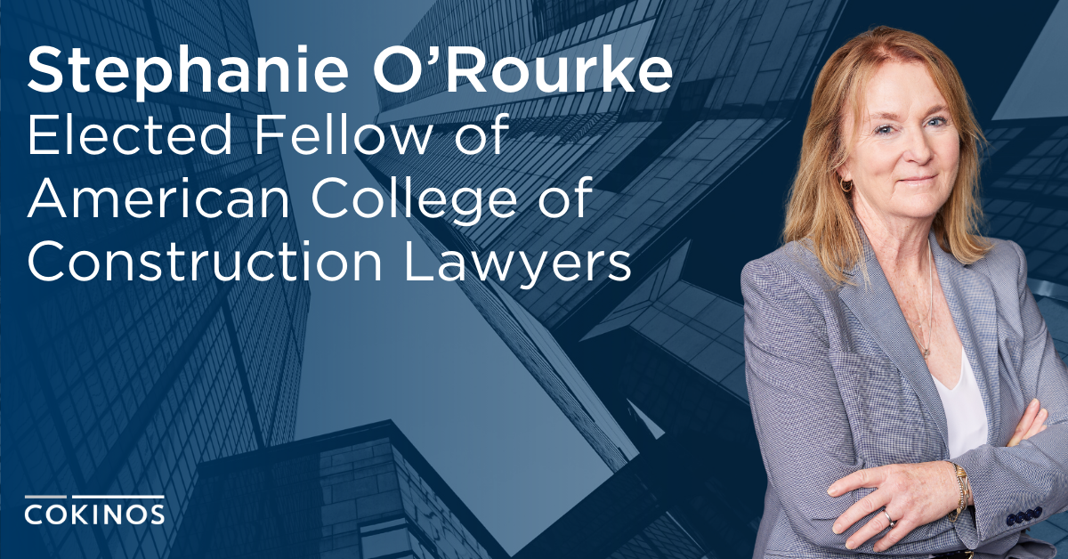 Stephanie O'Rourke Elected Fellow of American College of Construction ...